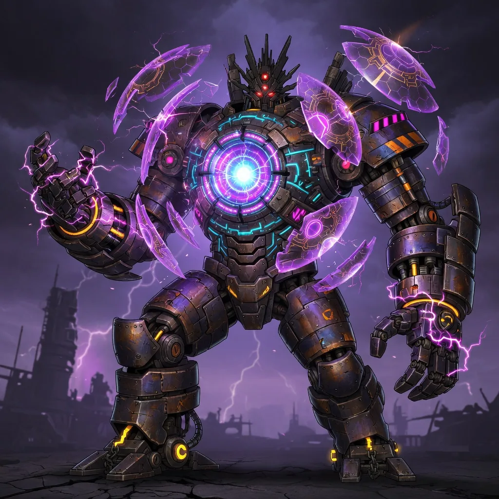 Core Colossus — a late-wave boss